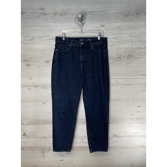 Old Navy Jeans Womens 10 Blue High-Rise OG Straight Secret-Slim Pockets Denim - Picture 1 of 13